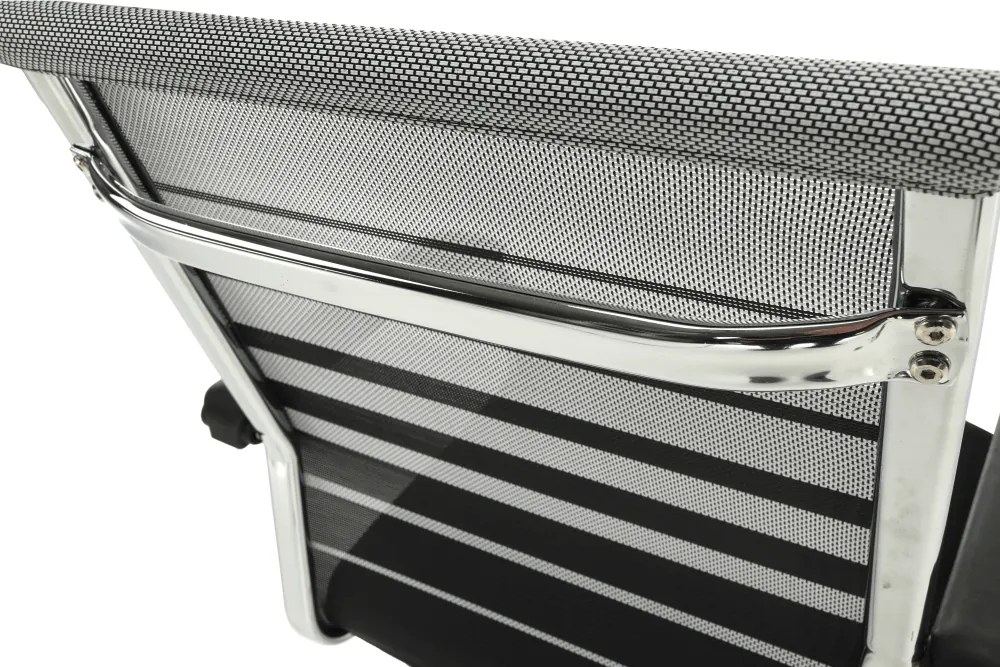 Tárgyalószék, szürke/fekete/ezüst, ESIN