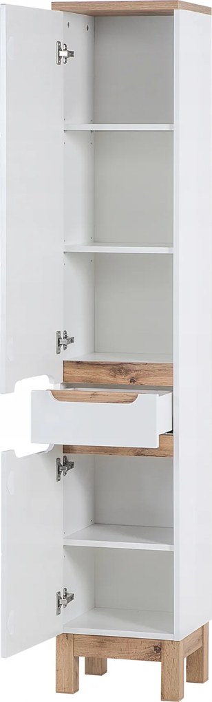 Magas szekrény 2 ajtó 1 fiók