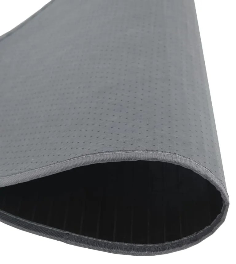 kerek szürke bambusz szőnyeg 100 cm