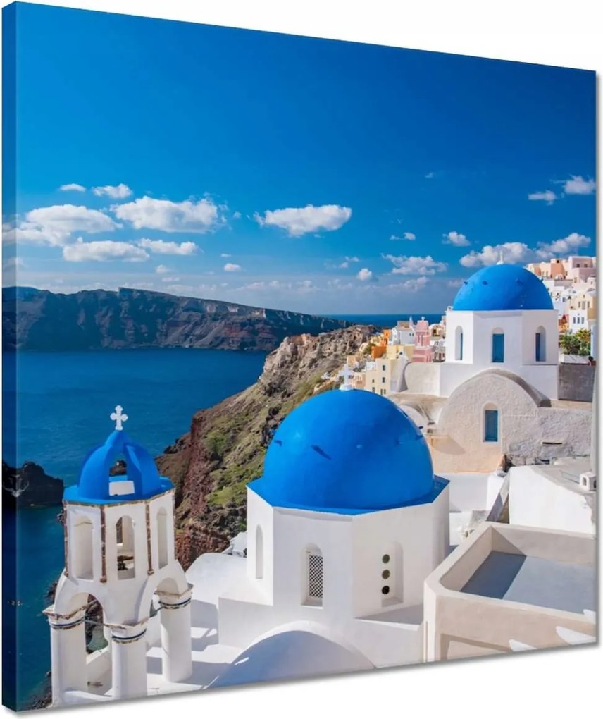 Festmények 40x40 Santorini