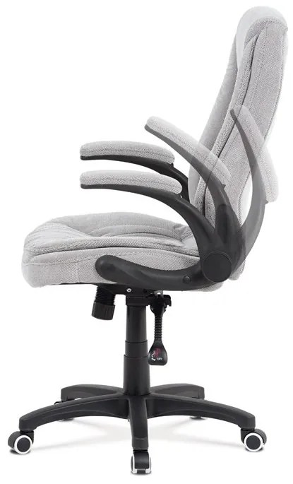 Ezüst Szövet Irodai Főnöki Szék, Szinkron Mechanikával. KA-G303 SIL2