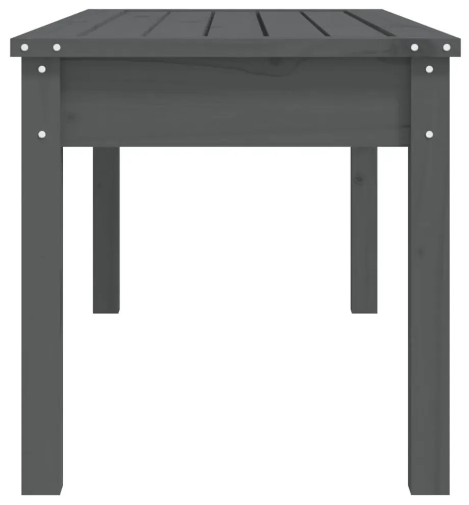 szürke tömör fenyőfa kerti pad 109x44x45 cm