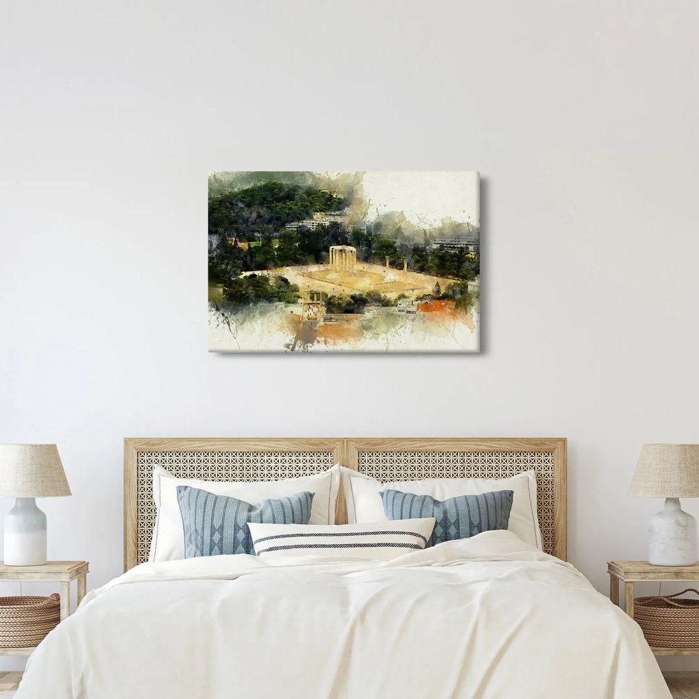 Kép - Zeusz temploma, Athén, Görögország (90x60 cm)