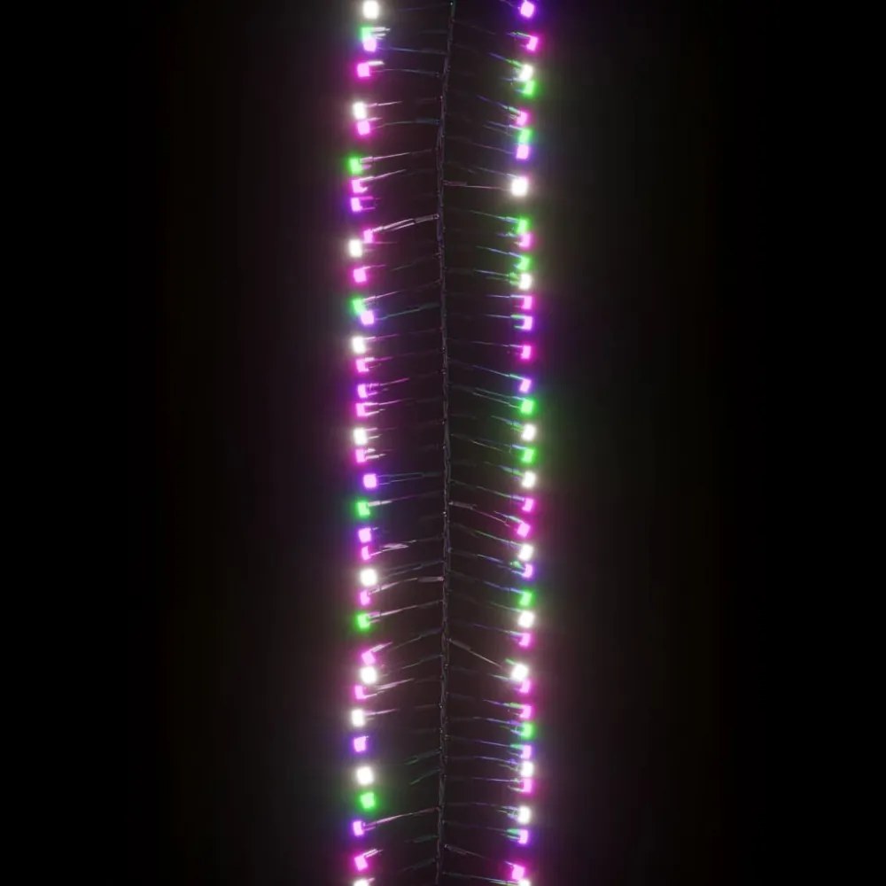 színes pasztell fényű fürtös PVC LED-szalag 1000 LED-del 11 m
