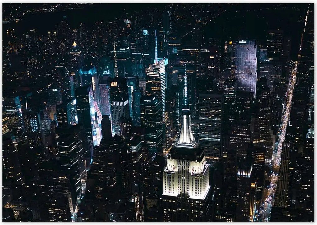 Poszterek 100x70 New York felülnézet