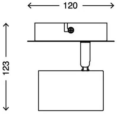 Briloner 2857-016 - Fali spotlámpa SPOT 1xGU10/40W/230V fehér