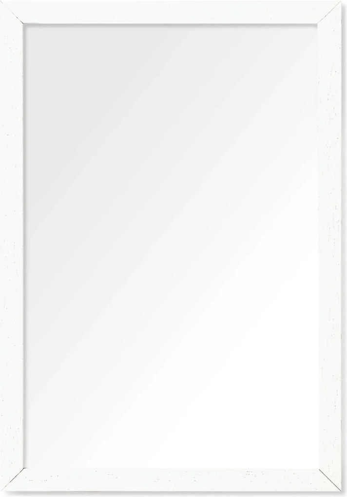 Rustic fa képkeret fehér 45x60cm Plexi