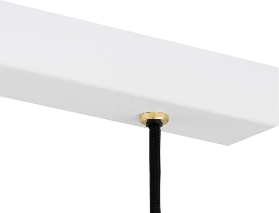 ARGON 6173 ORTE Többágú Függesztett Lámpa Fehér, Sárgaréz E27 IP20