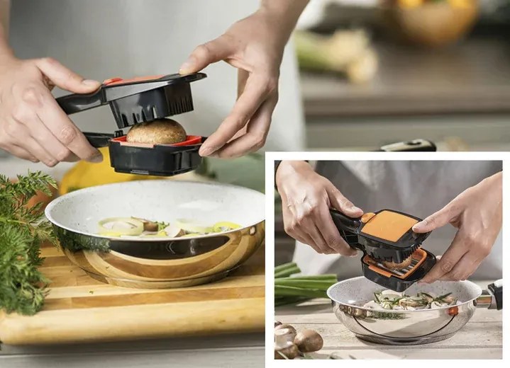 Zaparkorun Többfunkciós gyümölcs- és zöldségszeletelő - 7 részes készlet