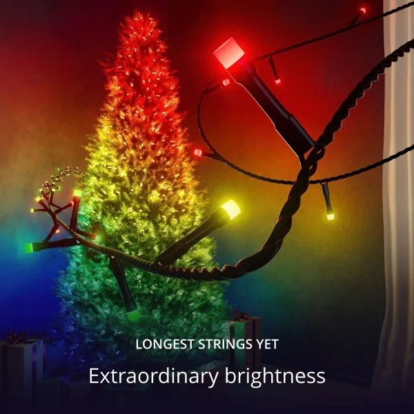 Twinkly TWS750STP-BEU - RGB LED kültéri fényfüzér 63,5m, IP44, Wi-Fi, dimmer