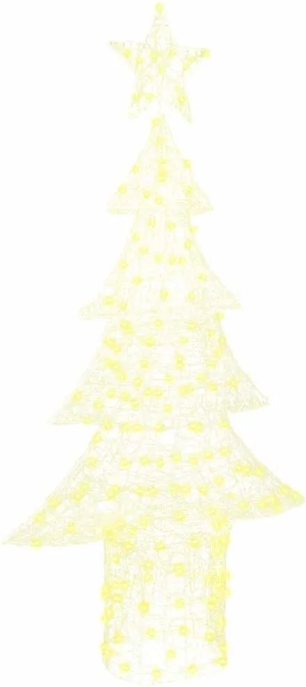 vidaXL Karácsonyfa 240 LED-del Meleg fehér 150 cm Akril