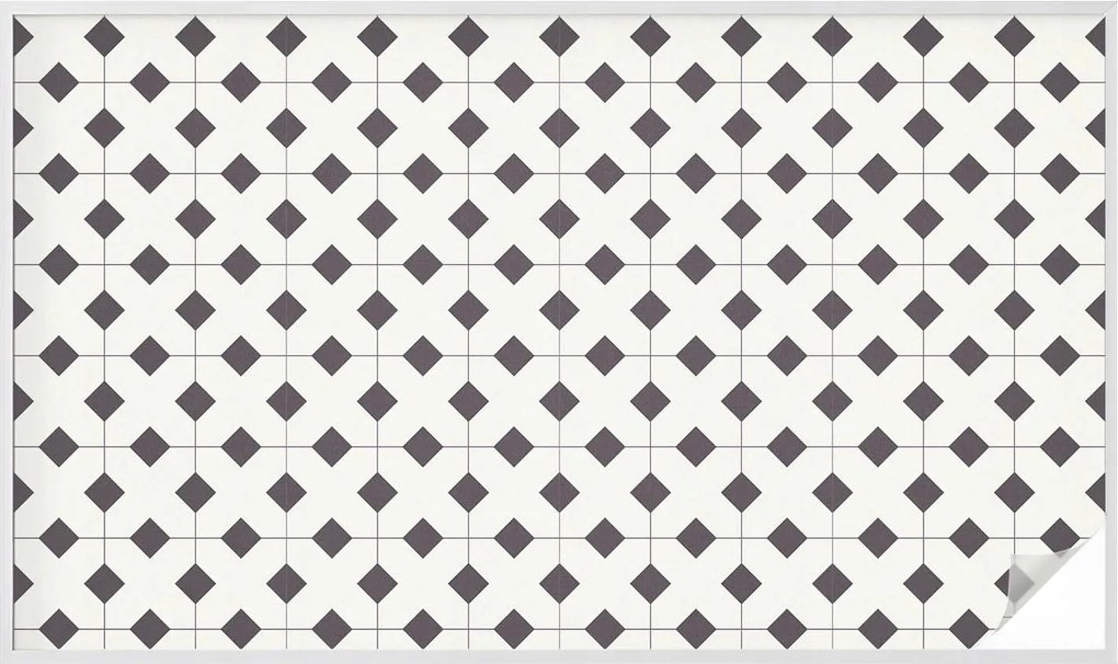 Szélvédőfólia Adatvédelem Ablakra Gyémánt fekete-fehér 200x116 cm