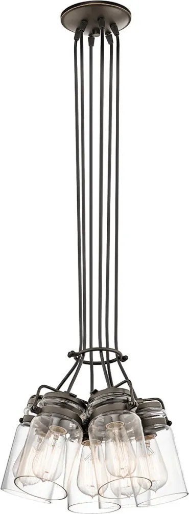 Kichler BRINLEY KL-BRINLEY6-OZ Függőlámpa 6x60W/E27