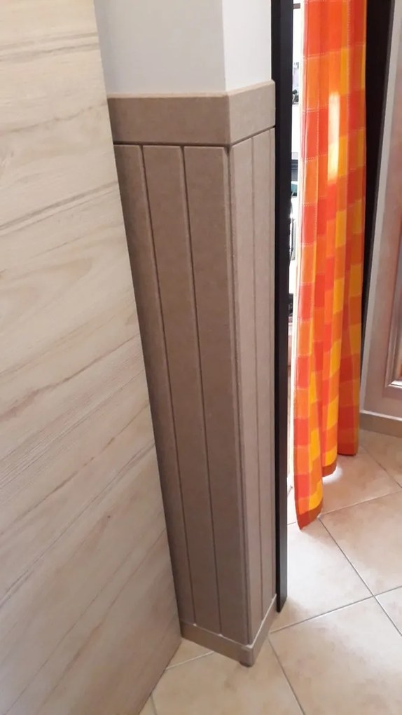Bilnora extra sűrű filc hangszigetelő Csíkos Mintájú Panel öntapadós hátoldallal 120x60x0,9cm - 37 burlywood (vajszínű)