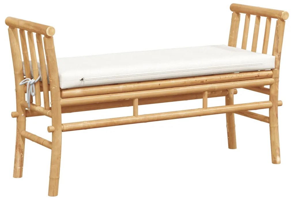 Kerti pad párnával 110 cm Bambusz
