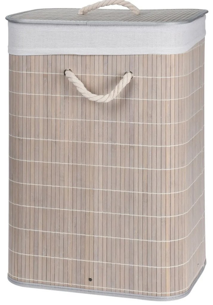 Bamboo szennyestartó kosár, szürke
