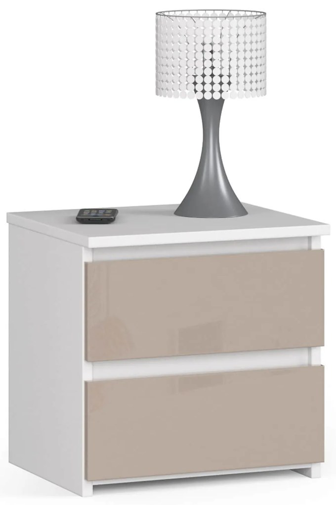 Éjjeliszekrény Cleania CL2 (fényes cappucino). 1069903