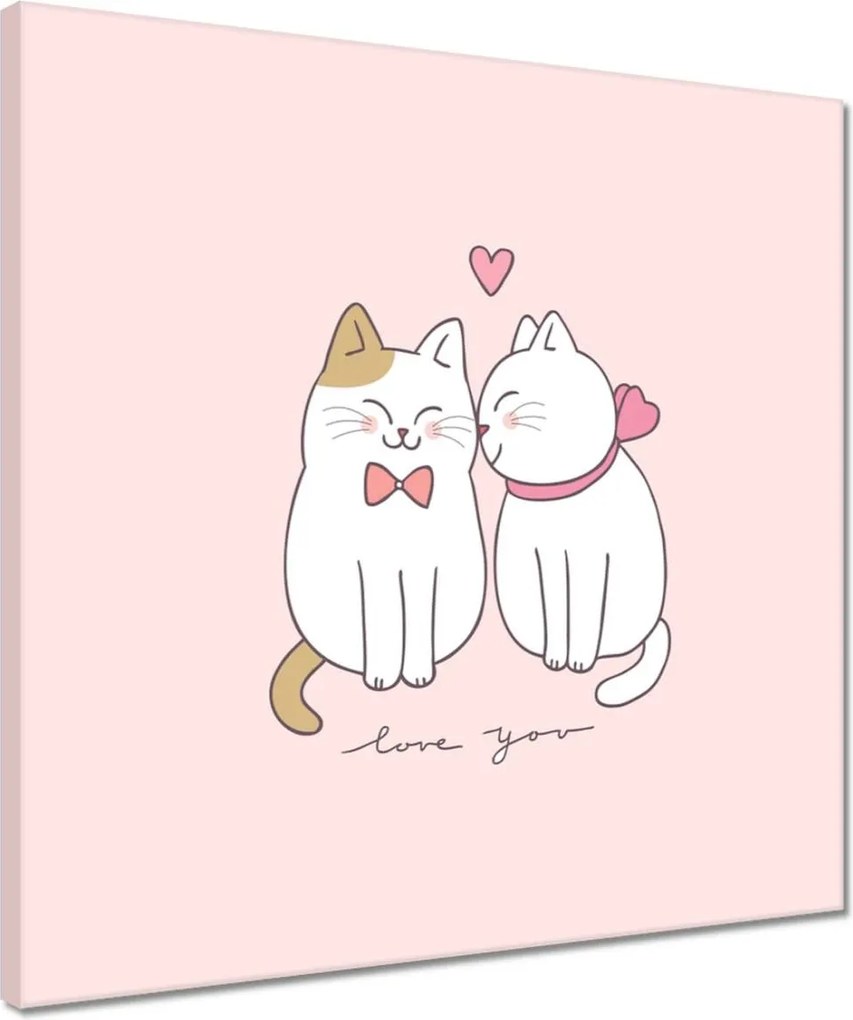 Vászonkép 40x40 Cica Cicák