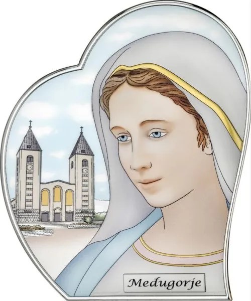 Medjugorjei Szűzanya kép SA0006/2C Gravírozás Ingyen!