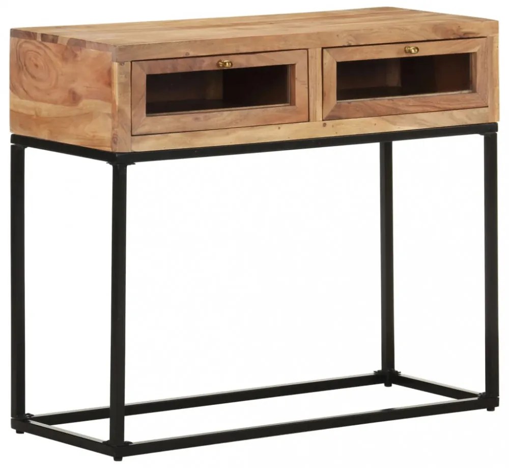 tömör akácfa tálalóasztal 90 x 35 x 76 cm