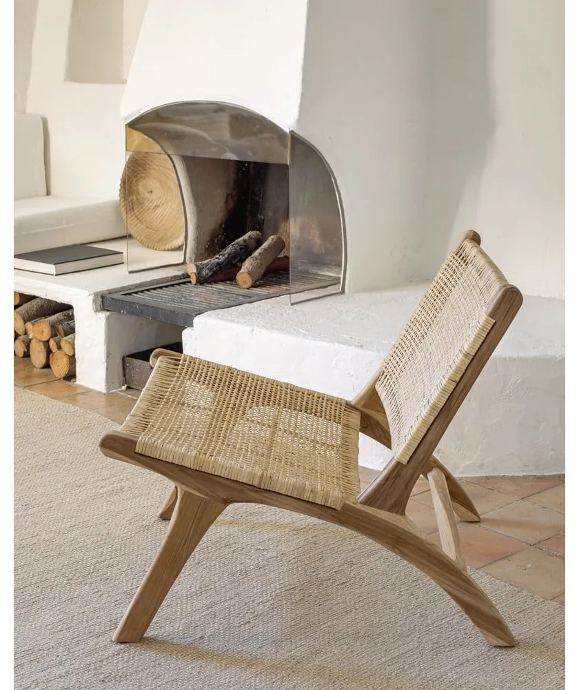 Natúr színű szőtt fotel Beida – Kave Home