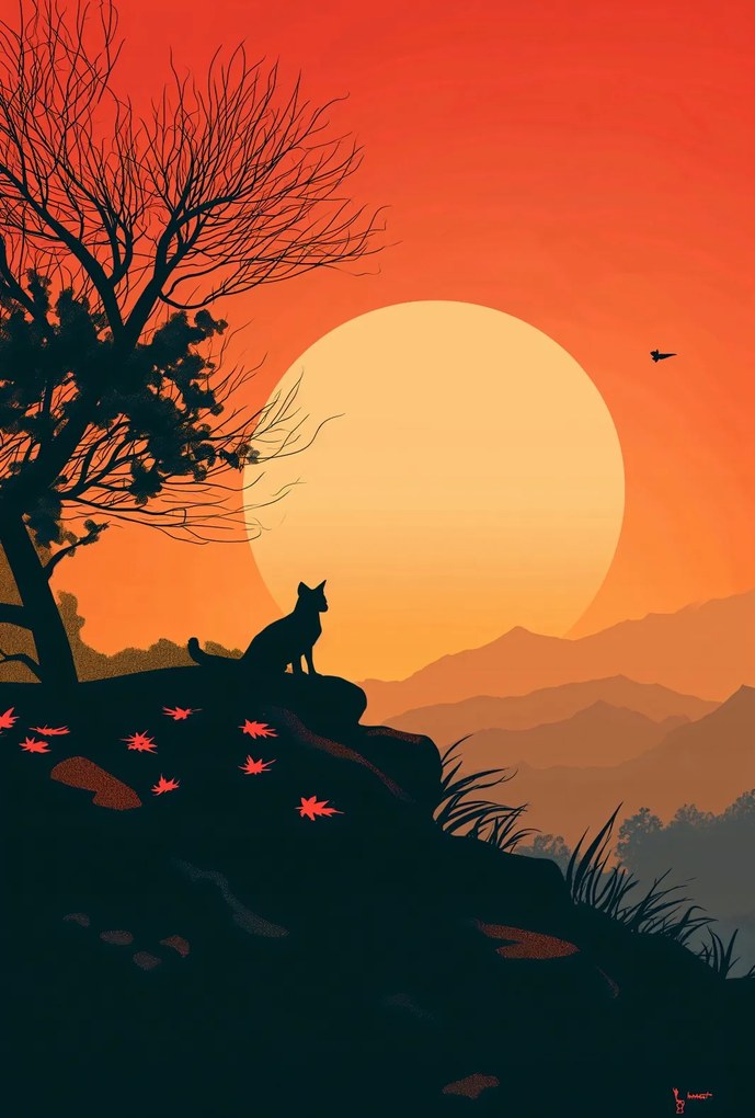 Poszter 67,5x100cm Macskahegy