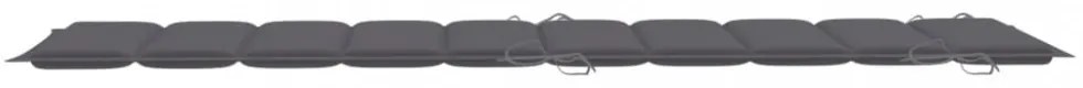antracitszürke oxford szövet napozóágy párna 186 x 58 x 3 cm