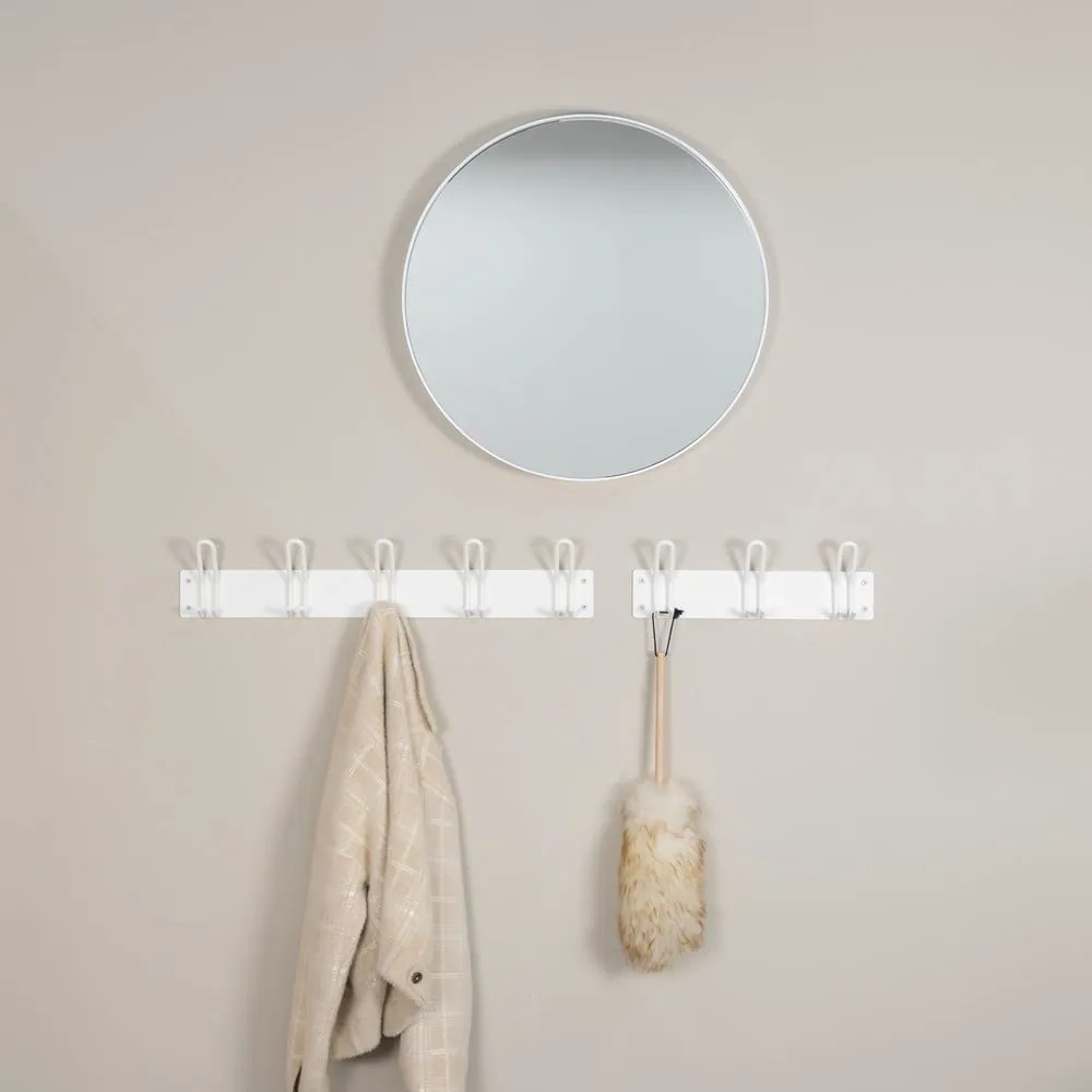 Fehér fém fali fogas 70 cm Miles – Spinder Design