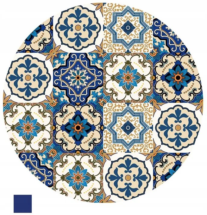 Kisasztal BOHO Ø 38 cm, kék