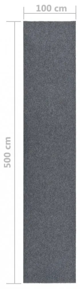szürke koszfogó futószőnyeg 100 x 500 cm