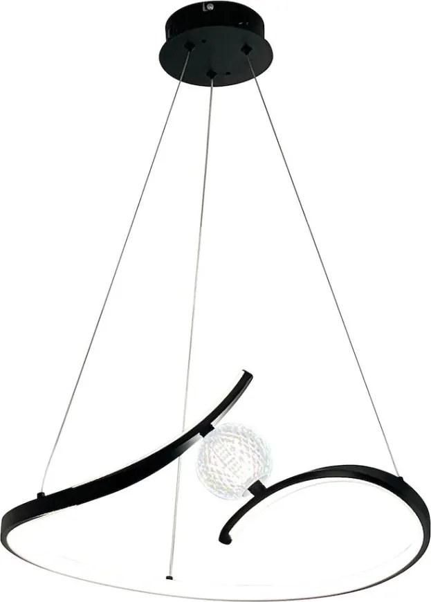 MILAGRO ML1177 Modern Led Függesztett Lámpa Fekete LED IP20