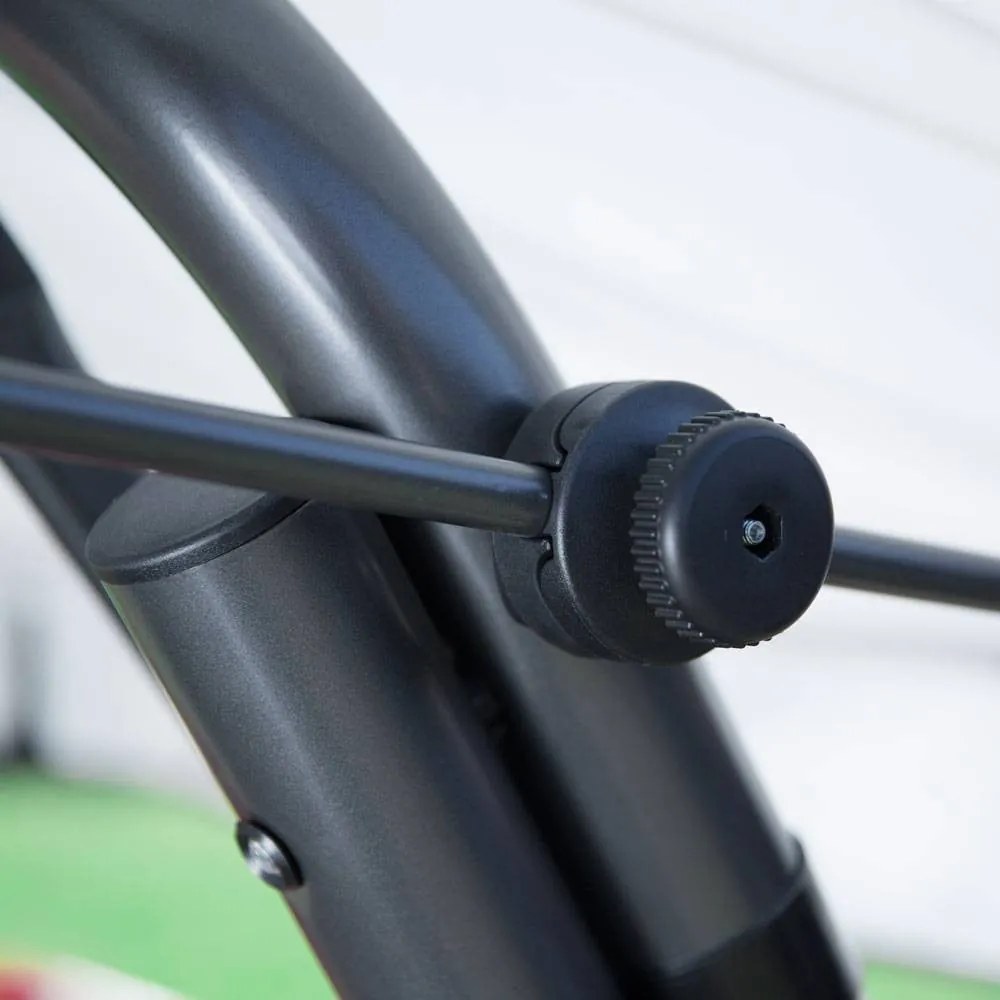 Sötétszürke fém kerti hintaágy Rimini – Dajar