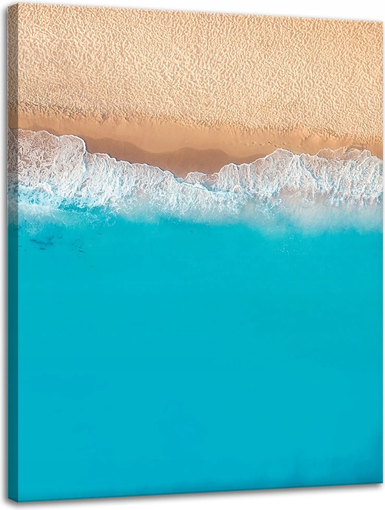 Vászonkép Tengerpart Víz Hullámok Kék 30x40 cm Ajándéknak is tökéletes