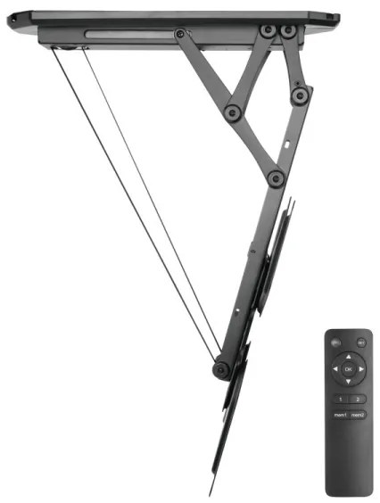 MK FLORIA MKF-20DM444 - Intelligens mennyezeti tartó TV-hez 55" fekete Wi-Fi TUYA + + távirányító