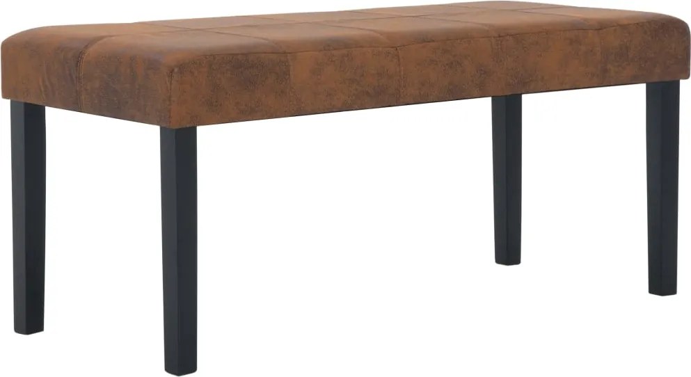 vidaXL barna művelúr pad 106 cm