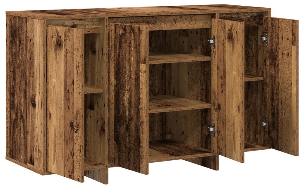 Barna büfé Régi fa Fa 120 x 41 x 75 cm Büfé Négyszögletes