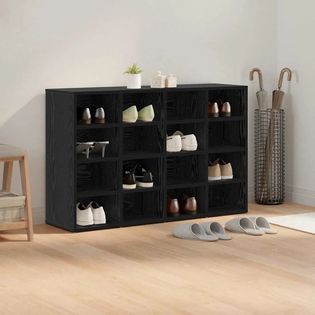Cipősszekrény polcokkal Musta tammi 103 x 30 x 67 cm Faanyag
