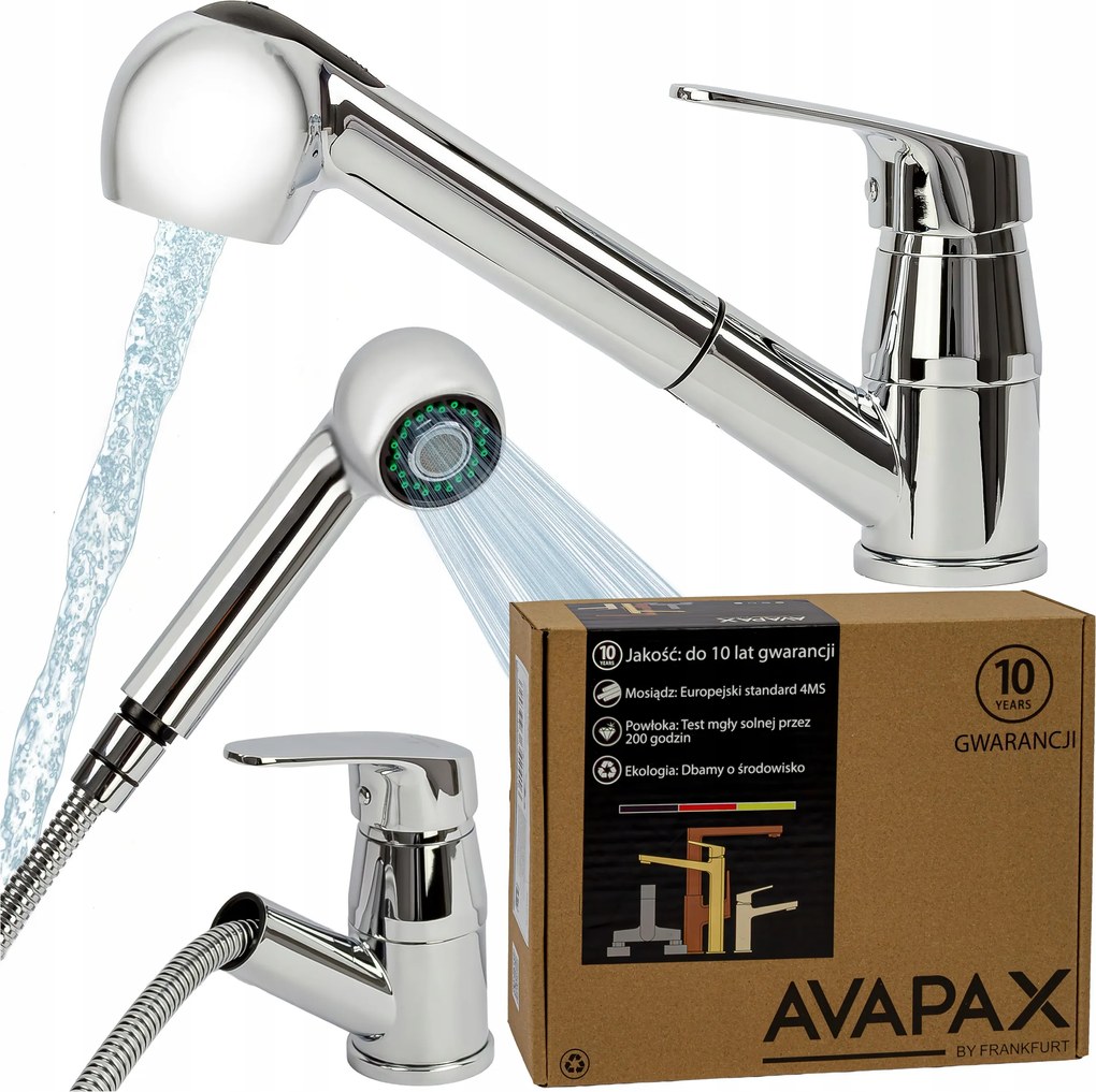 Konyhai mosogató csaptelep álló csaptelep kihúzható kifolyócsővel 2 Funkciók