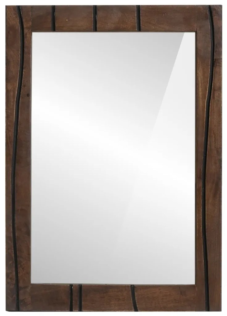 Fürdőszobai tükör Falra szerelhető Barna 50 x 2.5 x 70 cm
