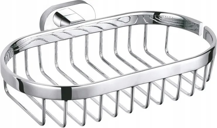 Rav Ovális drótból készült szappantartó, króm Fürdőszobai kiegészítő Yukon, Szín: króm/
