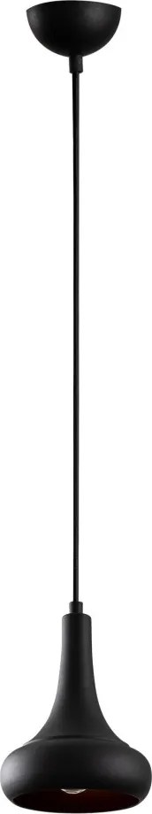 Berceste N-1366 fekete fém függőlámpa, Ø16 cm