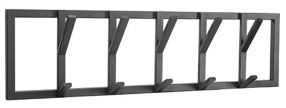 Fekete fém fali fogas Frame – LABEL51