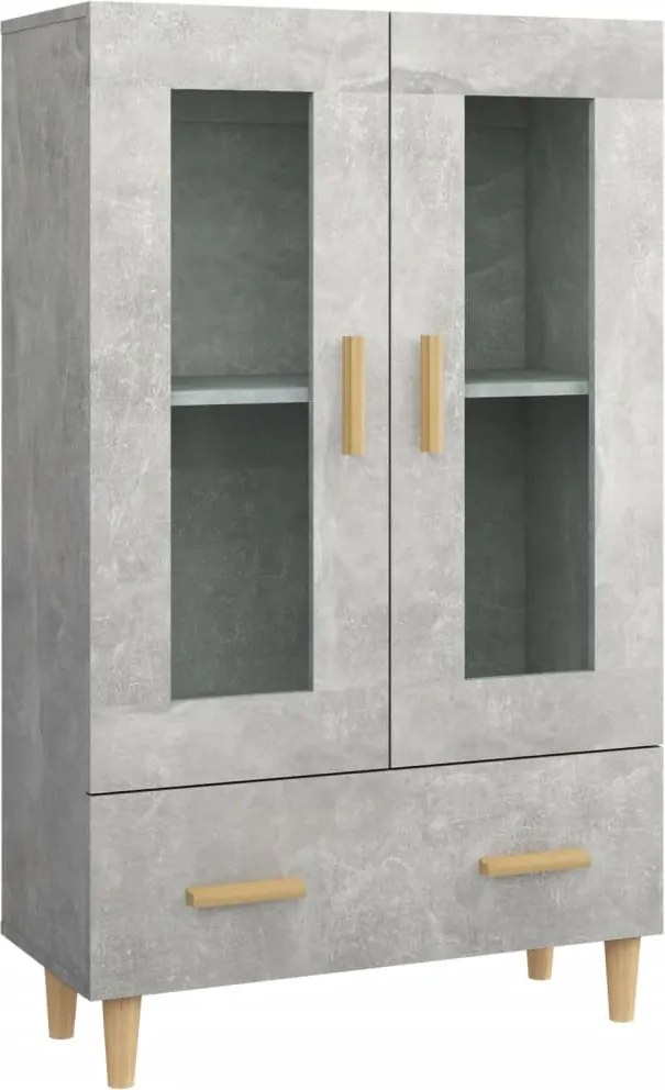 vidaXL betonszürke szerelt fa magasszekrény 70 x 31 x 115 cm