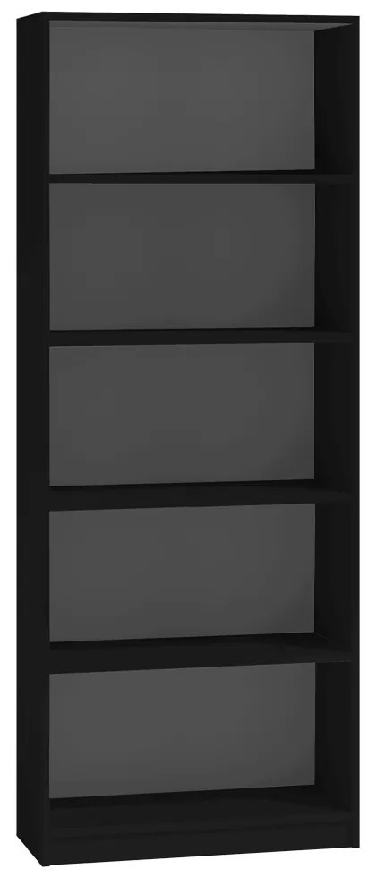 Aldabra R60 polcos szekrény, 60x182x30 cm, fekete