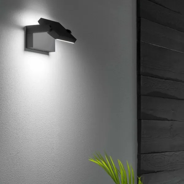 Ideal Lux - LED Kültéri fali lámpa SWIPE LED/21W/230V antracit