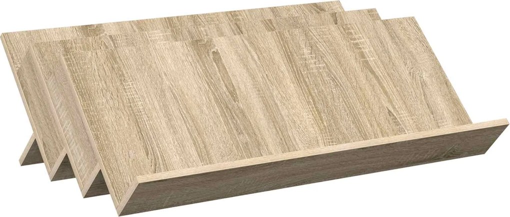 vidaXL Magazin állvány Sonoma tölgy 90 x 53 x 28,5 cm Faanyag