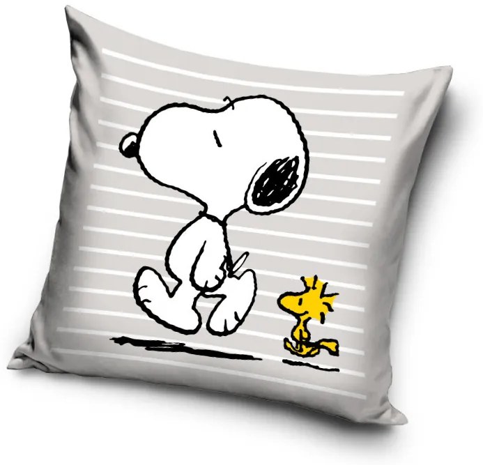 Snoopy Woodstock párnahuzat 40x40 cm Velúr