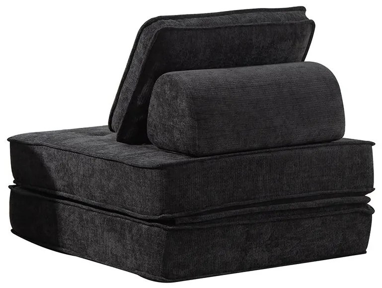 CALMERO kinyitható, multifunkciós kanapé - fekete