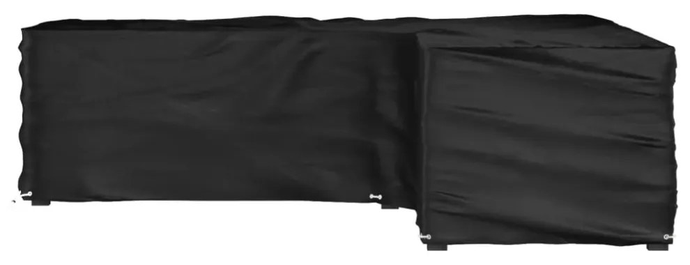 L-alakú kerti bútorhuzat 16 fűzőlyukkal 250 x 250 x 70 cm