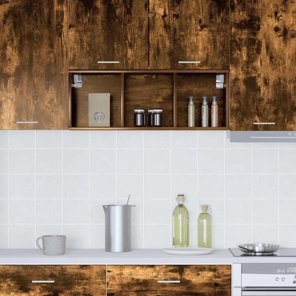 Függő szekrény Riga Füstölt tölgy 30 x 29,5 x 80 cm Faanyag